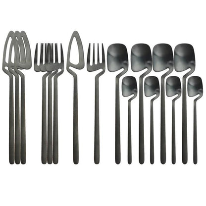 Noir Modern Cutlery Set