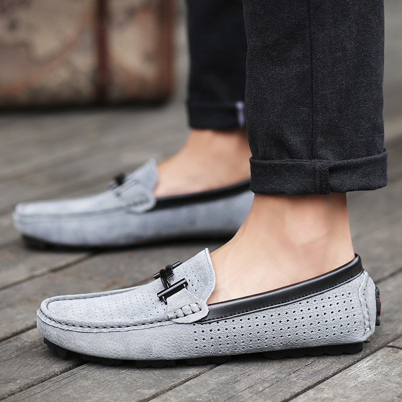 Men’s Breathable Loafers – Stylish Comfortable Leather Shoes Versatile Everyday Formal Casual Wear