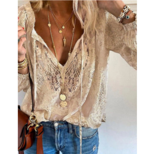 Lauriel - Women Vintage Long Sleeve Blouse