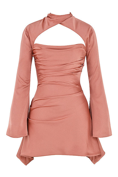 dresses : Sofia - Robe Féminine Chic avec Détails de Manches et Découpe in van Seroa