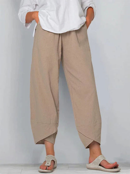 Pantaloni estivi cropped chic da donna – Pantaloni leggeri ed eleganti