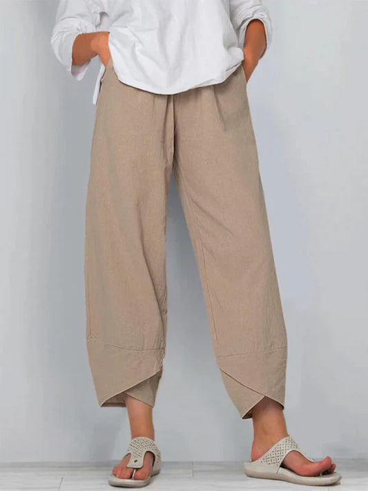 Giuliana - Licht cropped pantalon dames