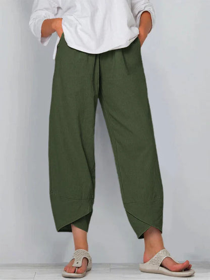 Pantaloni estivi cropped chic da donna – Pantaloni leggeri ed eleganti