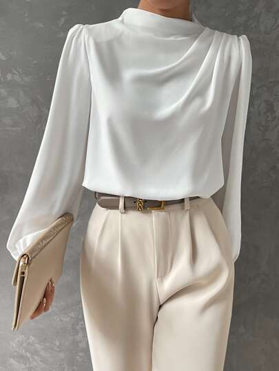 Marisol | Stylish Bishop Sleeve Blouse for Women