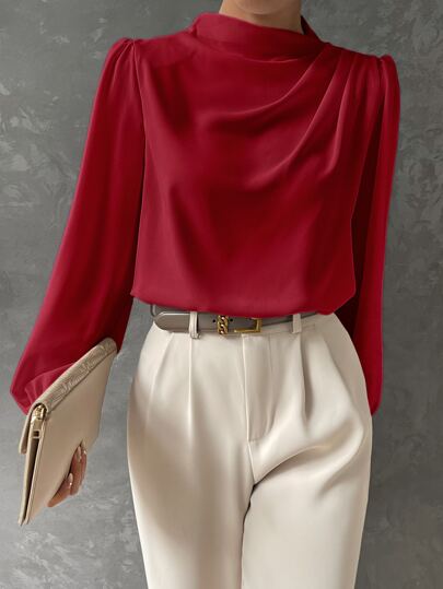 Marisol | Stylish Bishop Sleeve Blouse for Women