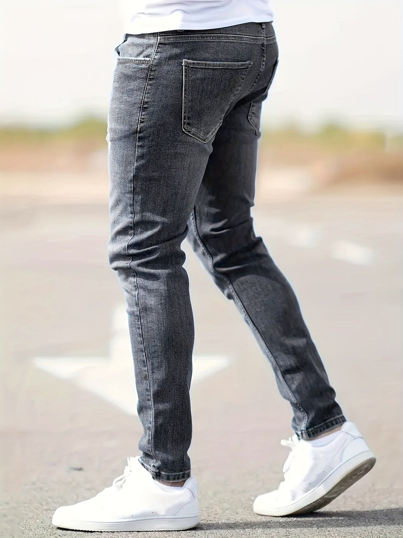 Jeans slim fit hombre estilo urbano moderno – pantalones cómodos casuales