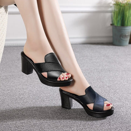 Sandales Femme Orthopédiques Élégantes à Talon Confortable