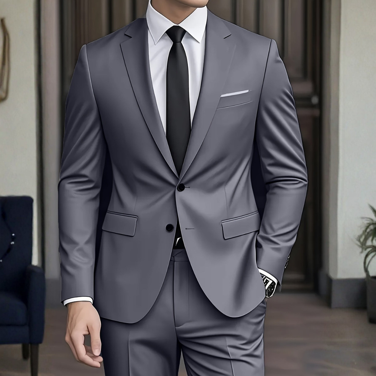 Nolvar - maßgeschneiderter Slim-Fit-Anzug