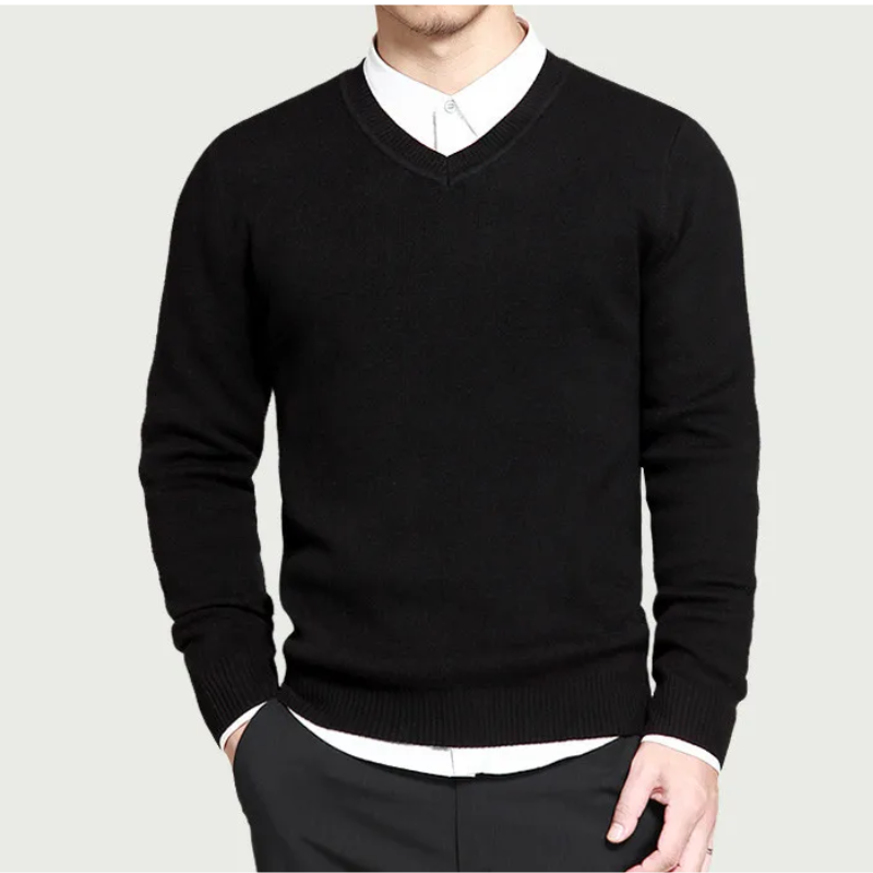 Casual V-Neck Sweater for Men's