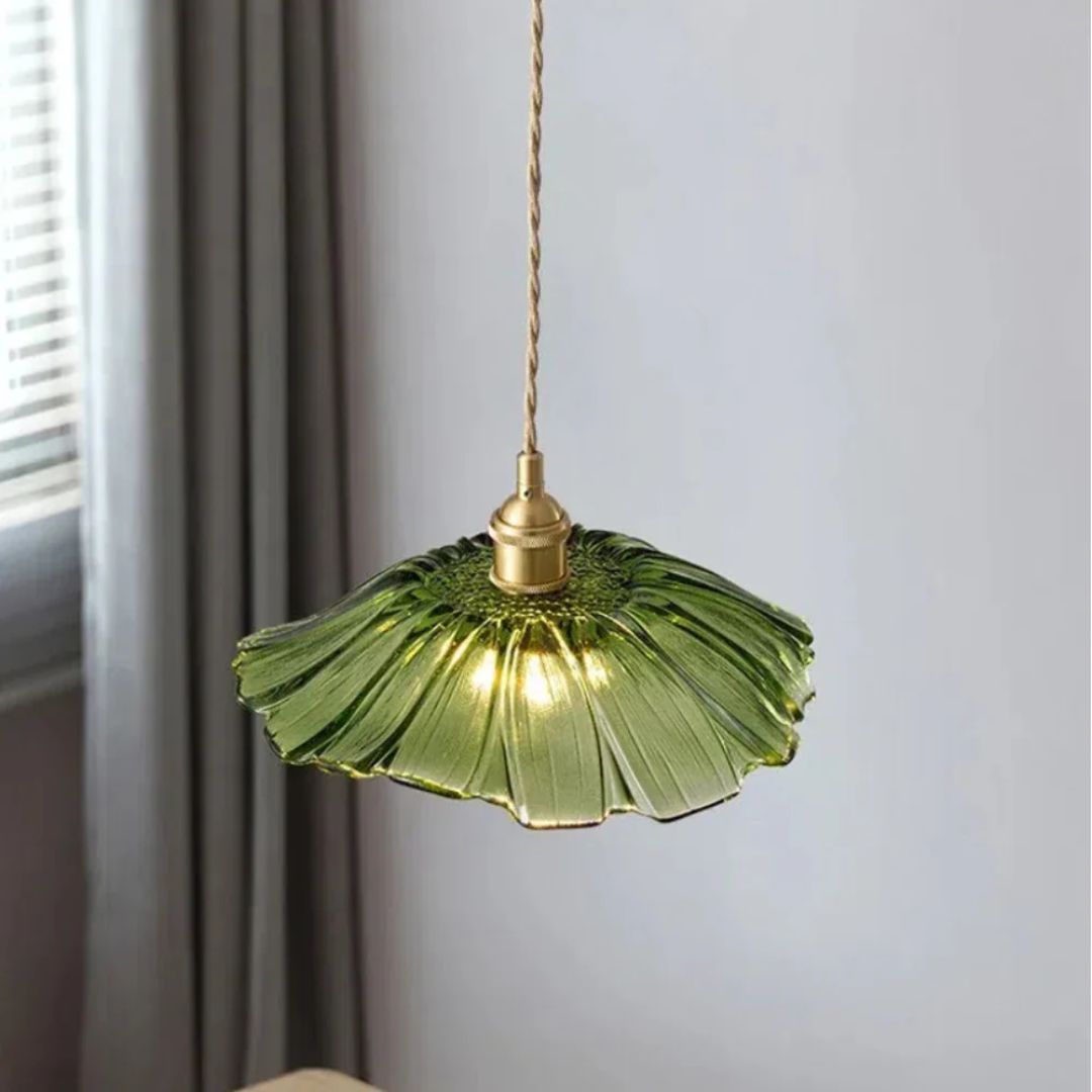 Cullivan Flower Hanglamp Glas Metaal Rood E27 Eettafel Verlichting Vintage Bloem Lamp Hal Sfeerverlichting | Restfield