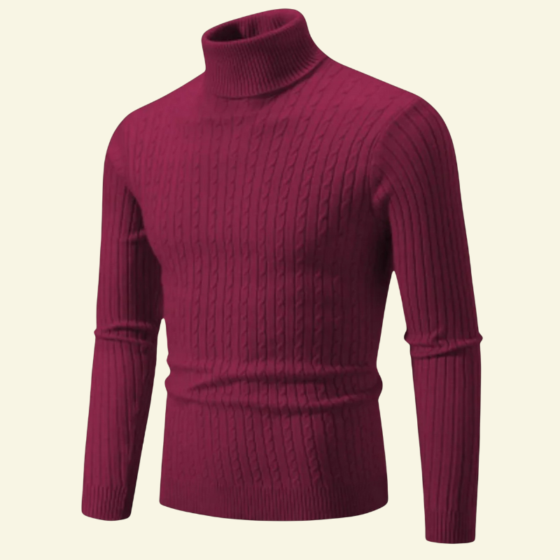 Sylvain – Grob Gestrickter Rollkragenpullover für Herren