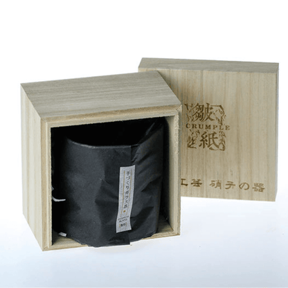 Whiskeyglas Edo Kiriko Japans Kristal Crumple Design Houten Geschenkdoos Handgemaakt | Restfield