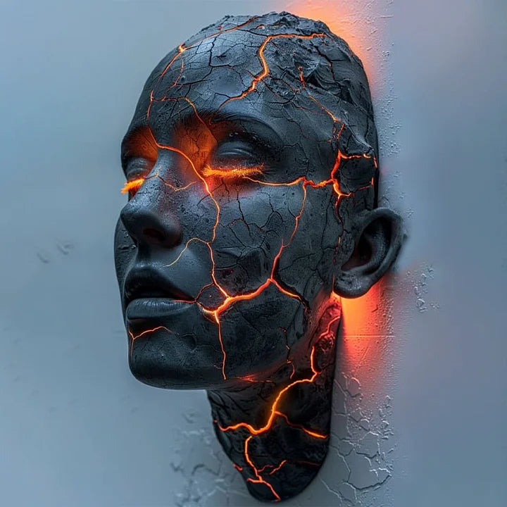 CrackGlow - Lampada da Parete Anima Ferita