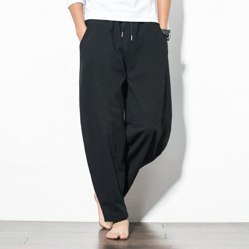 Bequeme Herren-Casual-Hosen mit Gummizug und Taschen