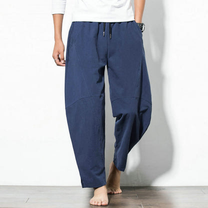 Bequeme Herren-Casual-Hosen mit Gummizug und Taschen
