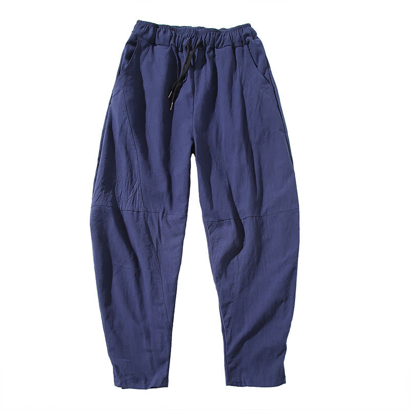 Bequeme Herren-Casual-Hosen mit Gummizug und Taschen