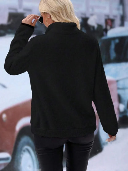 Cozy Fleece Half-Zip Pullover — Warm