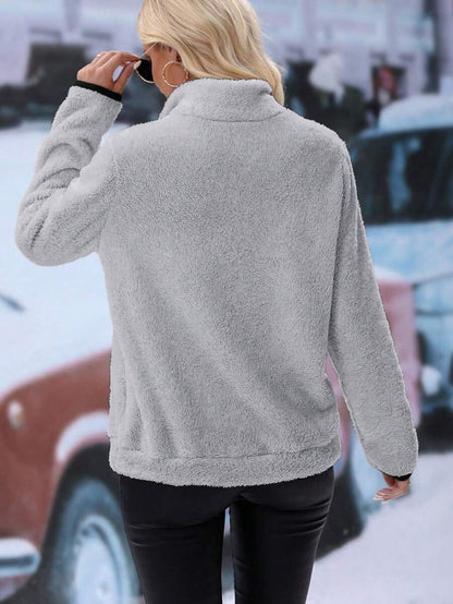 Cozy Fleece Half-Zip Pullover — Warm