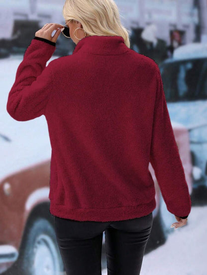 Cozy Fleece Half-Zip Pullover — Warm