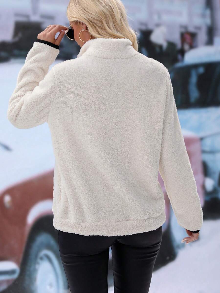 Cozy Fleece Half-Zip Pullover — Warm