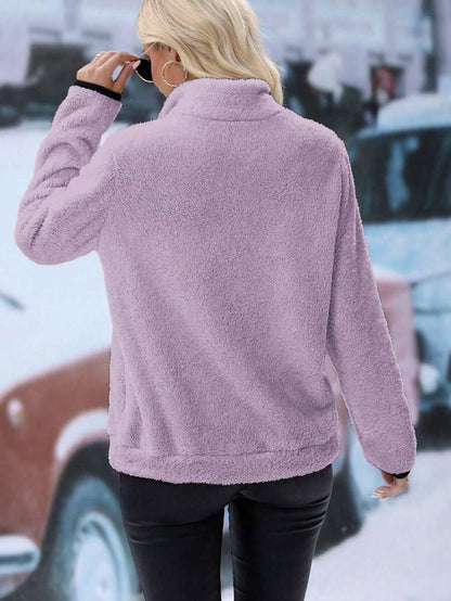 Cozy Fleece Half-Zip Pullover — Warm