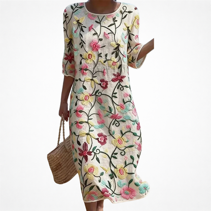 Erica Elegant Floral Dress