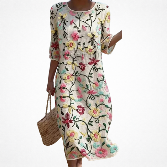 Erica Elegant Floral Dress