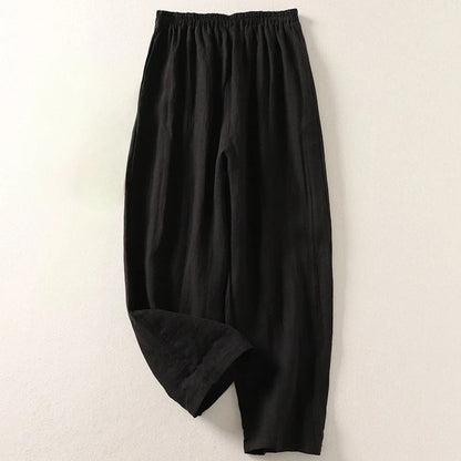 Amalia | Lightweight Cotton Trousers with a Relaxed Silhouette