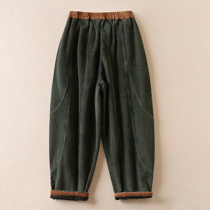 Harem-Hose für Damen mit Fleece-Futter und Taschen, lässig und bequem