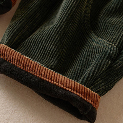 Harem-Hose für Damen mit Fleece-Futter und Taschen, lässig und bequem