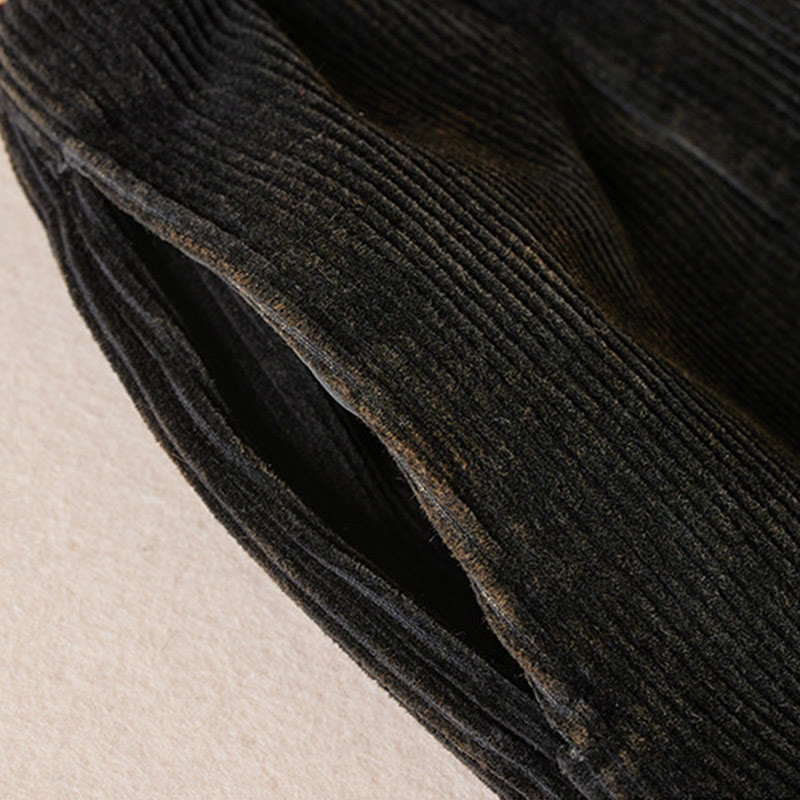 Harem-Hose für Damen mit Fleece-Futter und Taschen, lässig und bequem