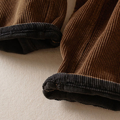 Harem-Hose für Damen mit Fleece-Futter und Taschen, lässig und bequem