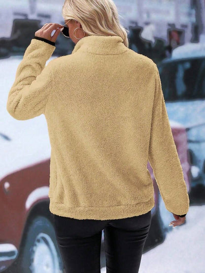 Cozy Fleece Half-Zip Pullover — Warm