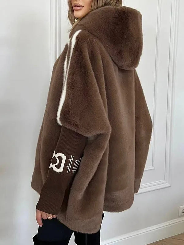 Women's Jacket | with Fur and Hood in Loose Fit