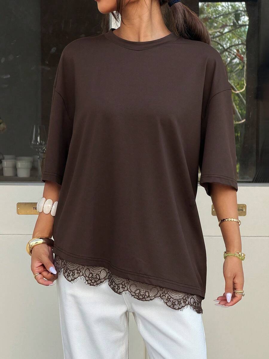 The Asymmetric Lace Top