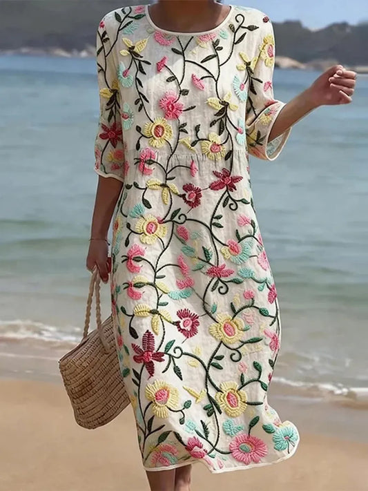 Erica™ | Vestido Floral Elegante