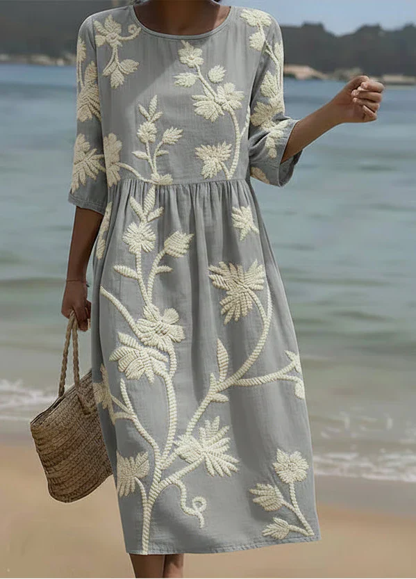 Ashley - Elegant Floral Dress