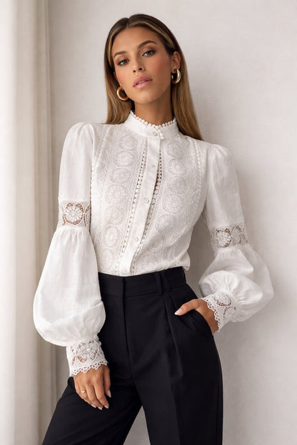 Yori Fashion Women’s Lace Blouse – Elegant Stylish Top