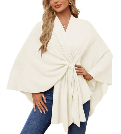 50% OFF | Soft, elegant shawl poncho for cozy, chic layering