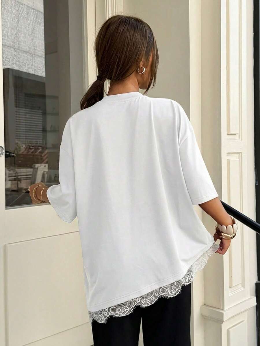 The Asymmetric Lace Top