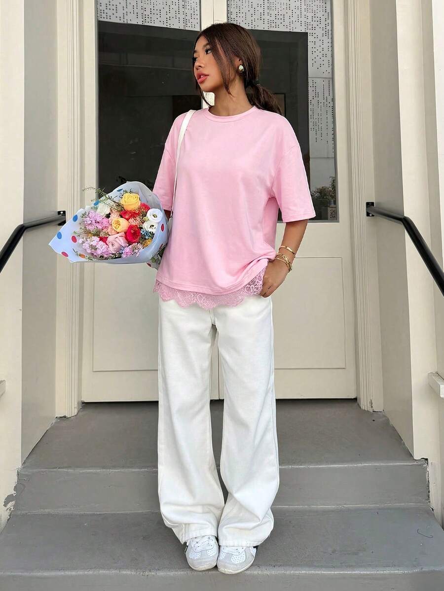 The Asymmetric Lace Top