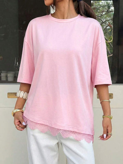 The Asymmetric Lace Top