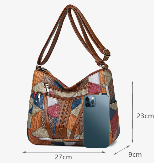 Nordic Patchwork Skuldertaske
