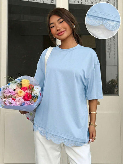 The Asymmetric Lace Top