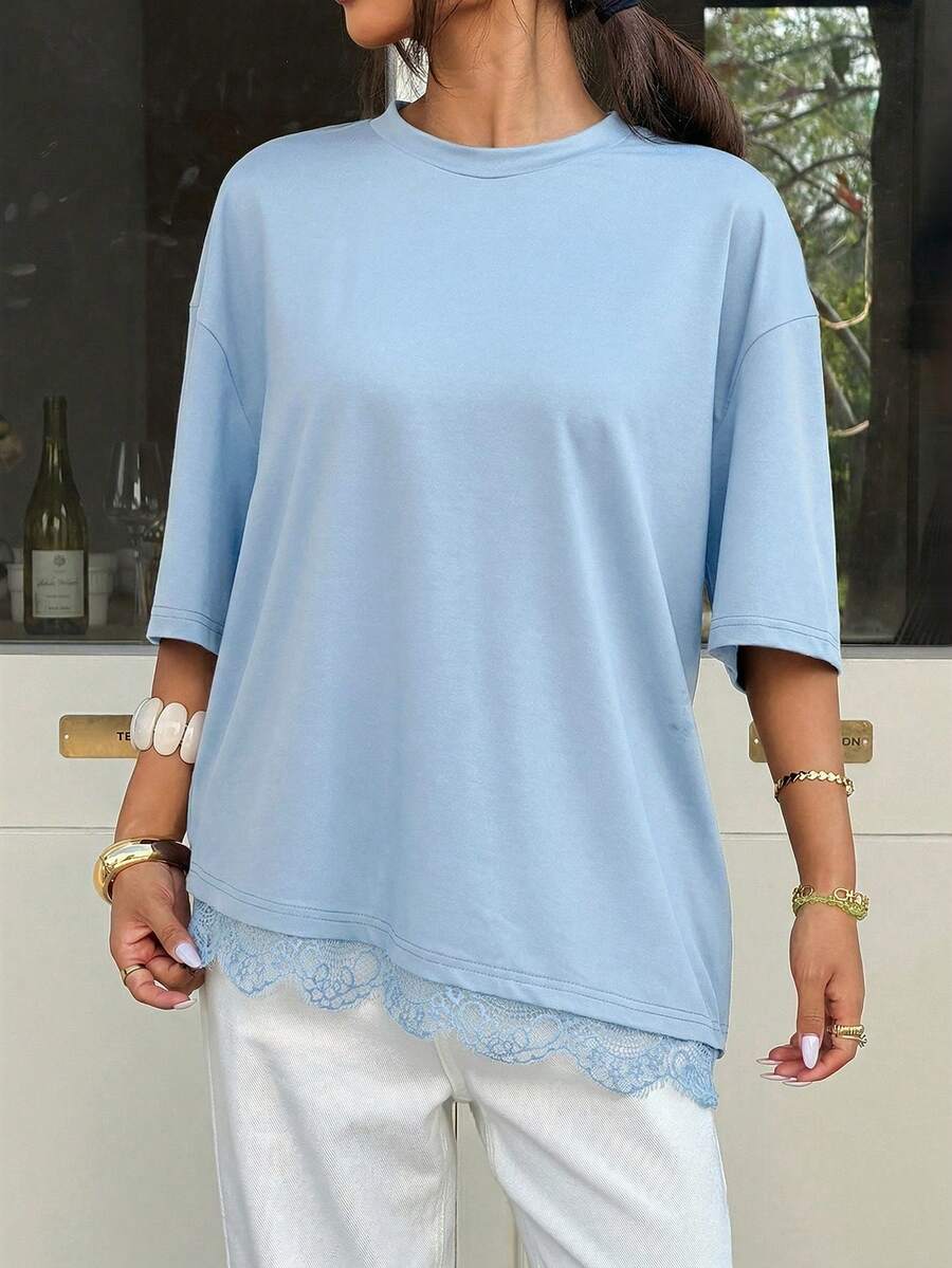 The Asymmetric Lace Top