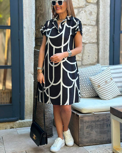 Dress with Short Sleeves