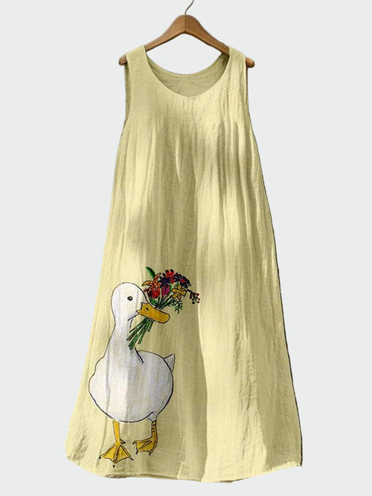 Kleid mit Entenmotiv