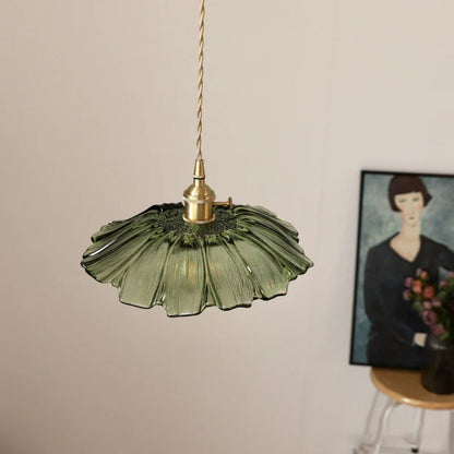 Cullivan Flower Hanglamp Glas Metaal Rood E27 Eettafel Verlichting Vintage Bloem Lamp Hal Sfeerverlichting | Restfield
