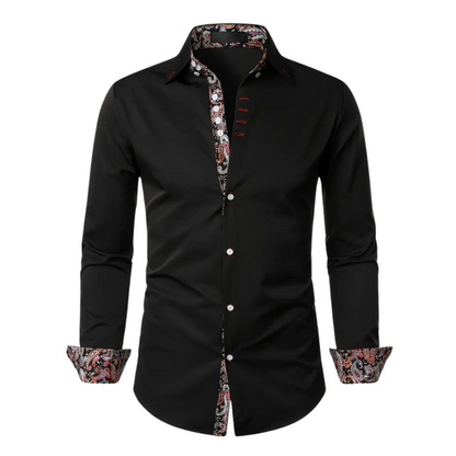 Camicia da uomo con dettagli Paisley