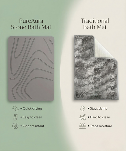 PureAura DryStone Bath Mat